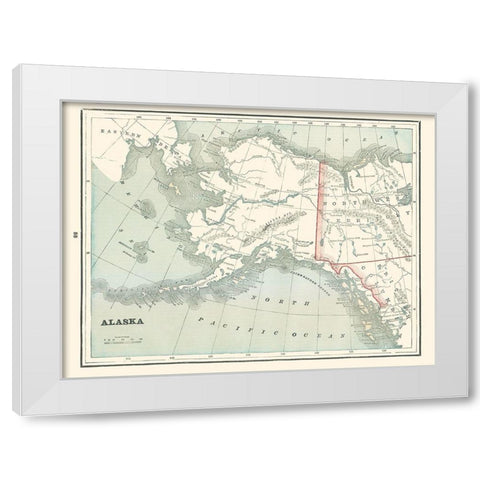 Alaska - Rathbun 1893 White Modern Wood Framed Art Print by Rathbun