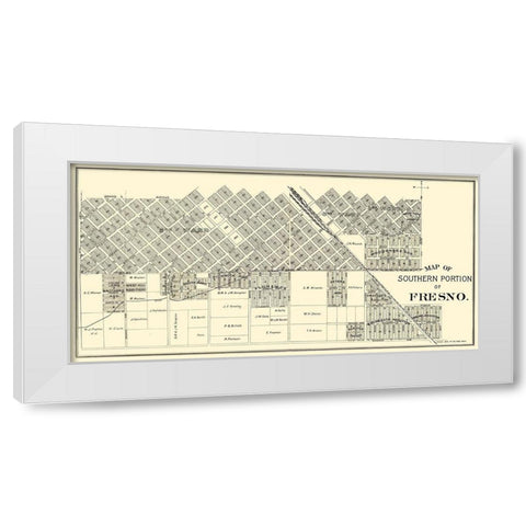 Fresno, Southern California Landowner - Thomas White Modern Wood Framed Art Print by Thomas