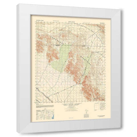 Iris Pass Sheet - US Army 1945 White Modern Wood Framed Art Print by US Army