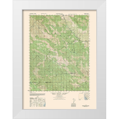 Ornbaun Sheet - US Army 1944 White Modern Wood Framed Art Print by US Army