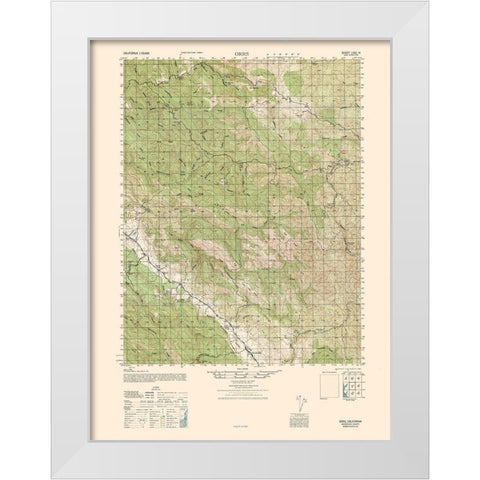 Orrs Sheet - US Army 1944 White Modern Wood Framed Art Print by US Army