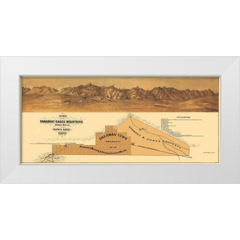 Panamint Range Mountains California - Britton White Modern Wood Framed Art Print by Britton