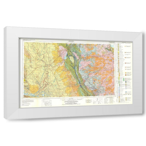 Sacramento Sheet California Mines - Strand 1961 White Modern Wood Framed Art Print by Strand