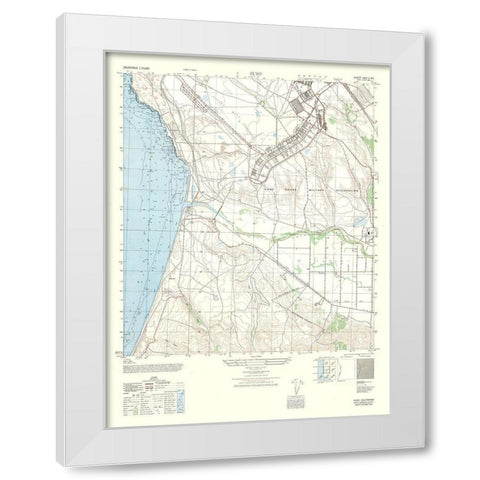 Surf Sheet - US Army 1947 White Modern Wood Framed Art Print by US Army