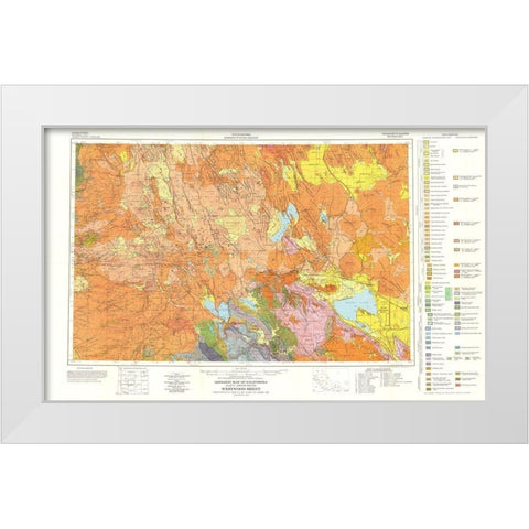 Westwood Sheet - Lydon 1960 White Modern Wood Framed Art Print by Lydon