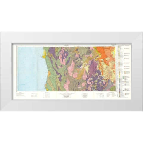 Weed Sheet California Mines - Strand 1957 White Modern Wood Framed Art Print by Strand