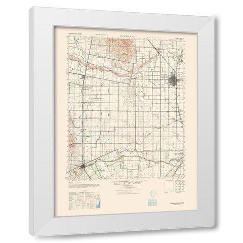 Woodland Sheet - US Army 1942 White Modern Wood Framed Art Print by US Army