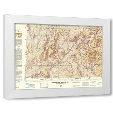 Bryce Canyon Utah New Mexico Colorado Sheet White Modern Wood Framed Art Print by USAF