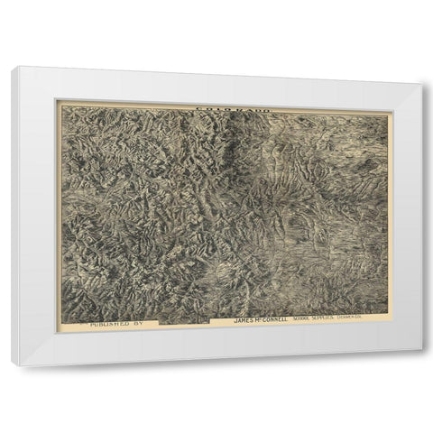 Colorado - McConnell 1894  White Modern Wood Framed Art Print by McConnell