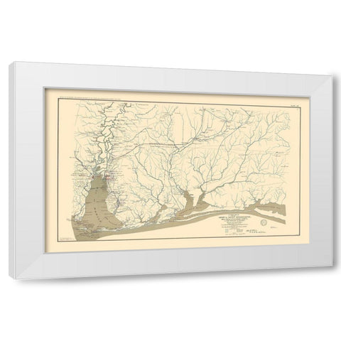 Army of West Mississippi - Alester 1865 White Modern Wood Framed Art Print by Alester
