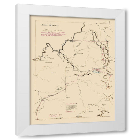 Kentucky 38th Brigade Gilberts Division White Modern Wood Framed Art Print by Blakeslee