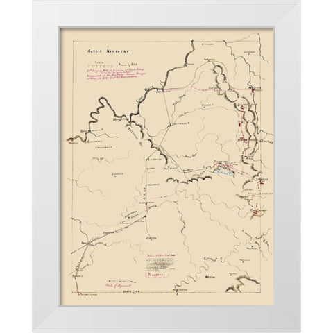 Kentucky 38th Brigade Gilberts Division White Modern Wood Framed Art Print by Blakeslee