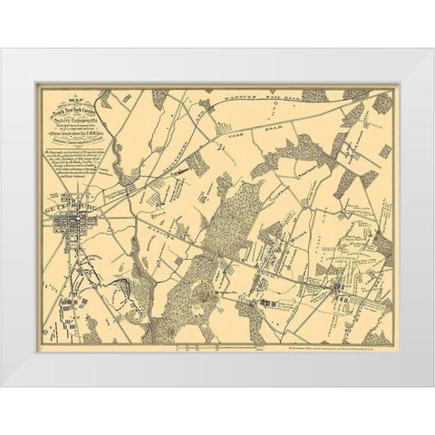 Tenth New York Cavalry - Stuart 1863 White Modern Wood Framed Art Print by Stuart