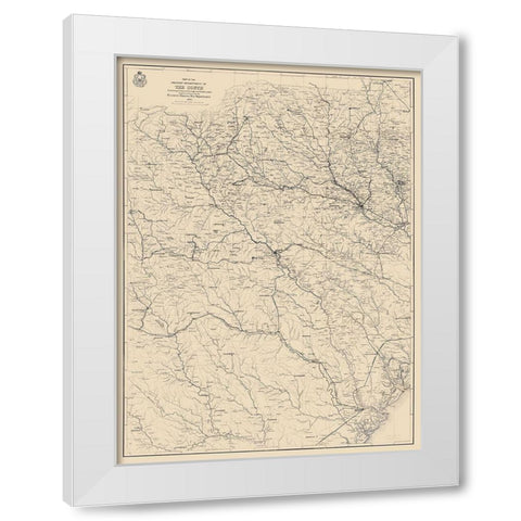 Military Department of South War White Modern Wood Framed Art Print by US Army Corps