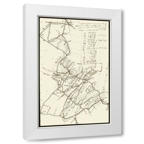 Virginia Between Staunton Clarksburg  - 1861 White Modern Wood Framed Art Print by Unknown