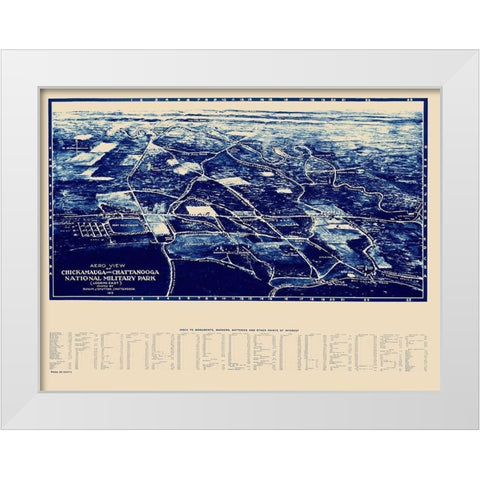 Chickamauga Chattanooga National Military Park White Modern Wood Framed Art Print by Shutting