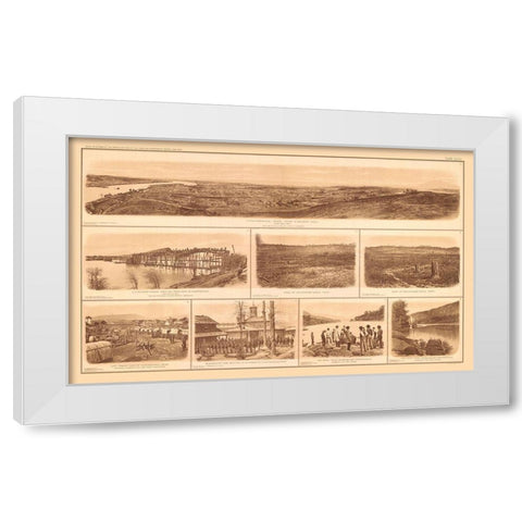 Chattanooga - Tennessee - Lamont 1894 White Modern Wood Framed Art Print by Unknown