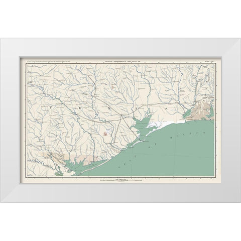 East Texas Theatre of War - Lamont 1894 White Modern Wood Framed Art Print by Lamont