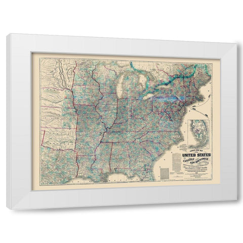 Canada New Brunswick  Atlantic Gulf Coasts White Modern Wood Framed Art Print by Lloyd