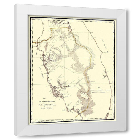 Tampa Bay, Hackley Florida Landowner - Hackley White Modern Wood Framed Art Print by Hackley