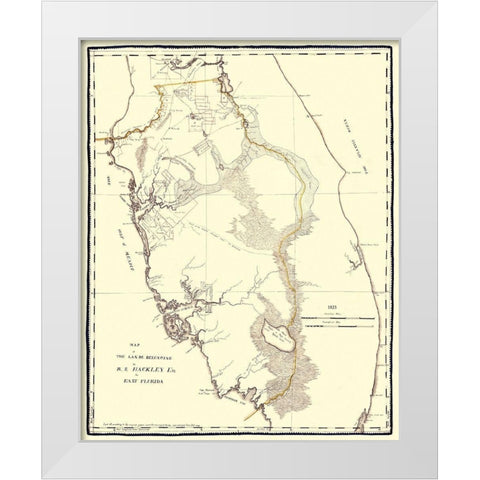 Tampa Bay, Hackley Florida Landowner - Hackley White Modern Wood Framed Art Print by Hackley