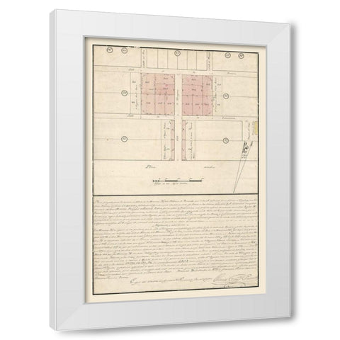 Pensacola Florida - Pintado 1813  White Modern Wood Framed Art Print by Pintado