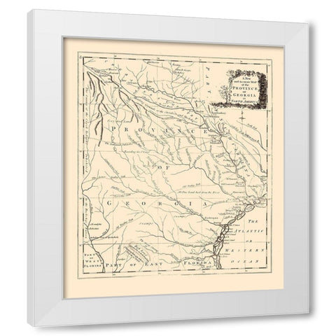 Georgia - Universal 1779  White Modern Wood Framed Art Print by Universal Magazine