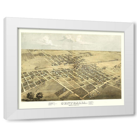 Centralia Illinois - Ruger 1867 White Modern Wood Framed Art Print by Ruger