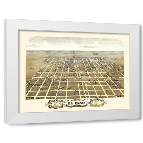 El Paso Illinois - Ruger 1869 White Modern Wood Framed Art Print by Ruger