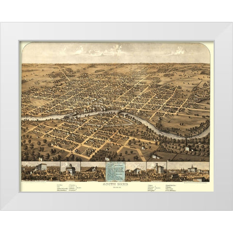 South Bend Indiana - Ruger 1866 White Modern Wood Framed Art Print by Ruger