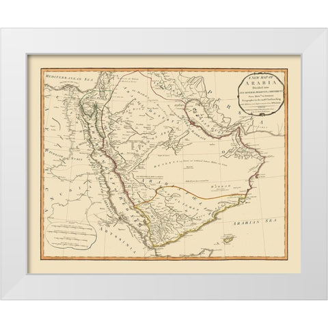 Arabia - Laurie 1794 White Modern Wood Framed Art Print by Laurie