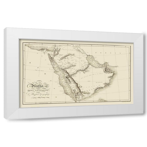 Arabia - Playfair White Modern Wood Framed Art Print by Playfair