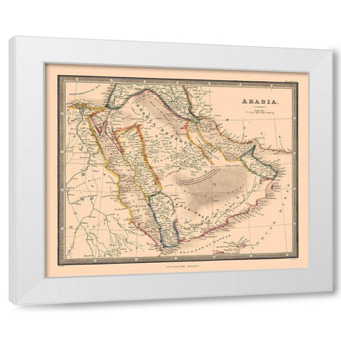 Arabia - Wylde White Modern Wood Framed Art Print by Wylde