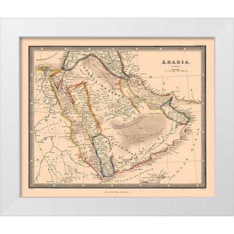 Arabia - Wylde White Modern Wood Framed Art Print by Wylde