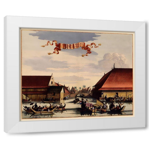 Asia Slaughter House Indonesia Picture White Modern Wood Framed Art Print by Nieuhoff