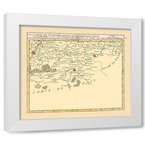 Oudenaarde Belgium - Robert 1748  White Modern Wood Framed Art Print by Robert