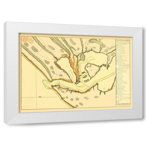 Rio Grande El San Pedro Brazil - Garzia 1760 White Modern Wood Framed Art Print by Garzia