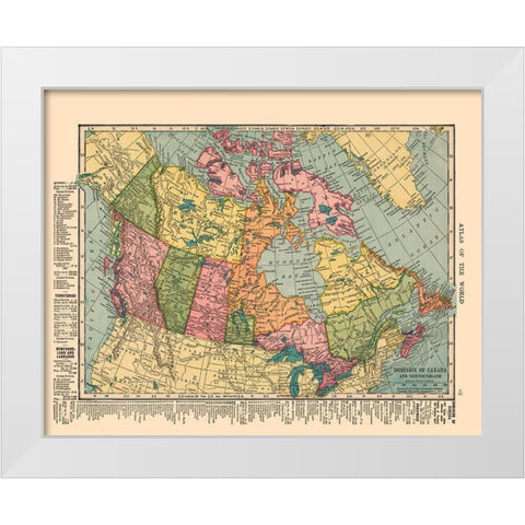 Newfoundland Canada - Hammond 1910 White Modern Wood Framed Art Print by Hammond