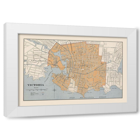 Victoria Canada - Chalifour 1915 White Modern Wood Framed Art Print by Chalifour