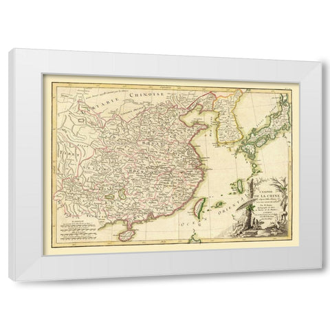 Empire of China - Bonne White Modern Wood Framed Art Print by Bonne