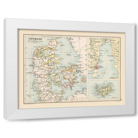 Schleswig Holstein Germany Denmark White Modern Wood Framed Art Print by Bartholomew