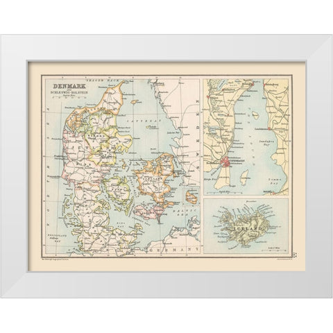 Schleswig Holstein Germany Denmark White Modern Wood Framed Art Print by Bartholomew