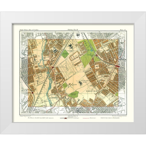 Wandsworth Common London England - Philip 1904 White Modern Wood Framed Art Print by Philip