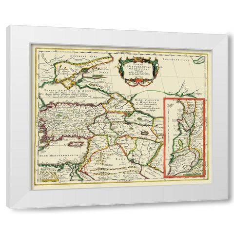 Asia Minor Mediterranean - Hareio 1624 White Modern Wood Framed Art Print by Hareio