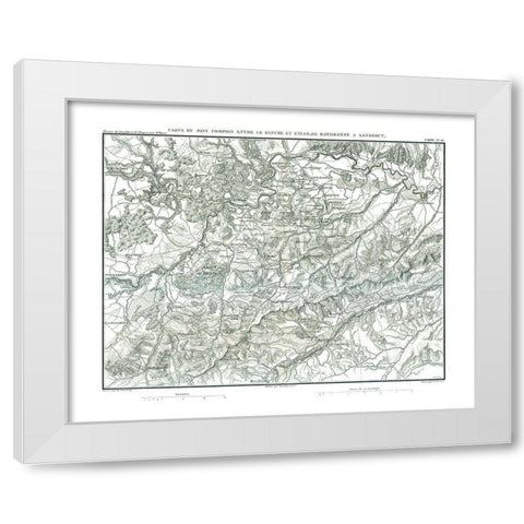 Europe Germany - Thiers 1866 White Modern Wood Framed Art Print by Thiers