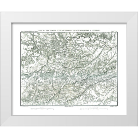 Europe Germany - Thiers 1866 White Modern Wood Framed Art Print by Thiers