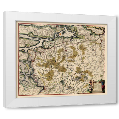 Benelux Flemish Brabant Flanders Belgium White Modern Wood Framed Art Print by De Wit