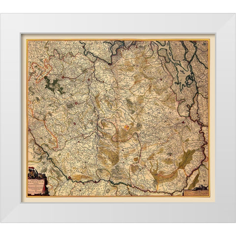 Benelux Flemish Brabant Flanders Belgium White Modern Wood Framed Art Print by Visscher