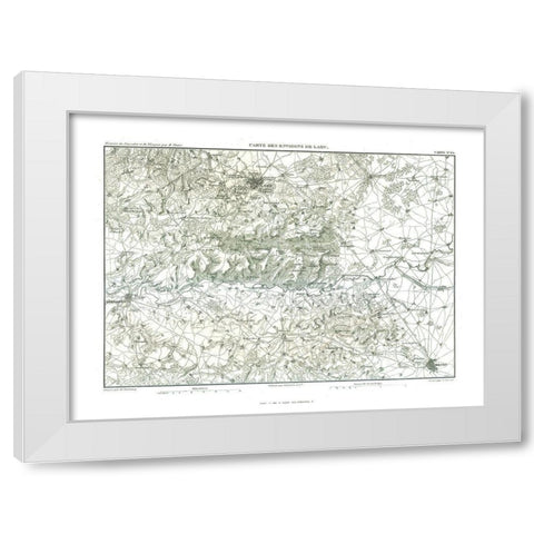 Laon France - Thiers 1866 White Modern Wood Framed Art Print by Thiers
