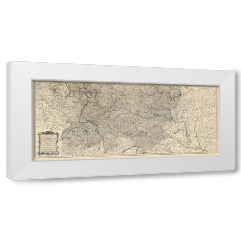 Lower Germany Empire - Delarochette 1782 White Modern Wood Framed Art Print by Delarochette